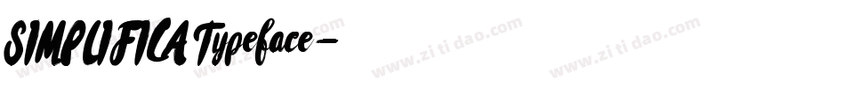 SIMPLIFICA Typeface字体转换